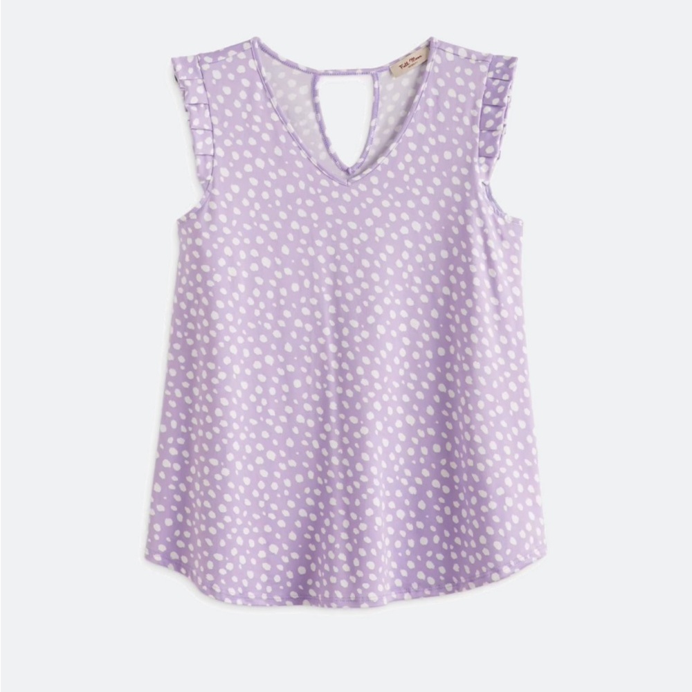 NWT! Maternity Purple Polka Dot Sleeveless Top